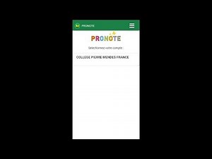 Installation de Pronote Mobile