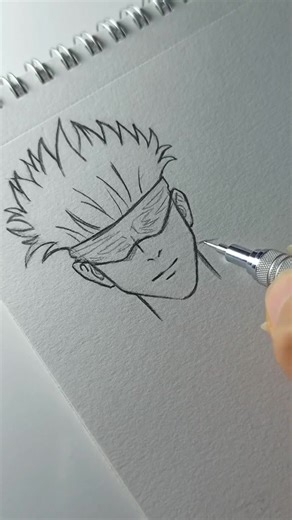 Gojo Satoru Drawing Tutorial | Easy Anime Sketching Guide