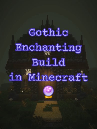 A gothy build to house an enchanting setup in #minecraft 🖤 °°°°°°°°°°°°°°°°°°°°°°°°°°° #minecraftbuilds #fyp #minecraftideas #goth