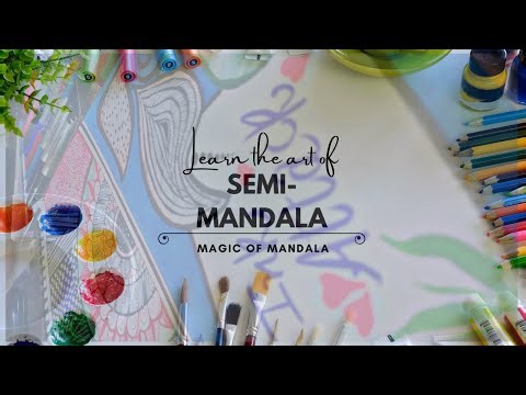 The Art of Semi-Mandala Flower✍️🌼