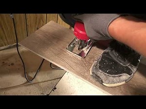 How To Cut Click And Lock Floor Vinyl LVP With Low Budget Tools