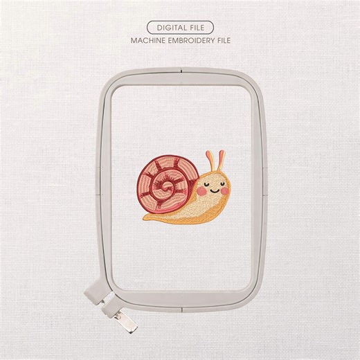 Cute Snail Machine Embroidery Design, Snail Embroidery File, Animal Embroidery Pattern, Kids Embroidery, Nursery Design, PES DST JEF - Etsy UK
