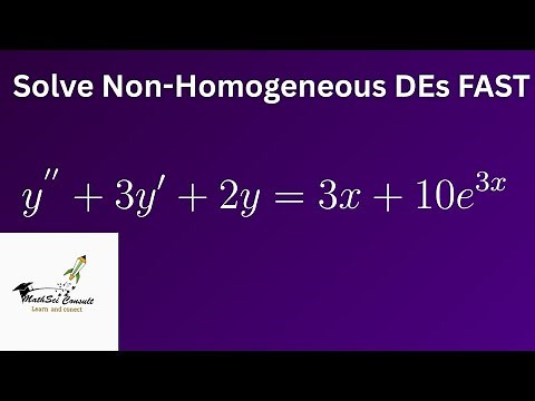 Superposition Principle & Undetermined Coefficients | Solve Non-Homogeneous Differential Equations