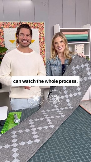 Craig Conover is making his very first table runner this Monday with Misty! Tune in to Episode 4 of At Home with Misty & Craig to watch it come together. #tablerunner #quilting #quiltingtutorial #CraigConover | Quilting Deals - Missouri Star Quilt Co