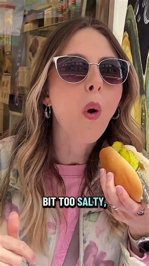 Dutch salted herring with pickles 🐟🤨