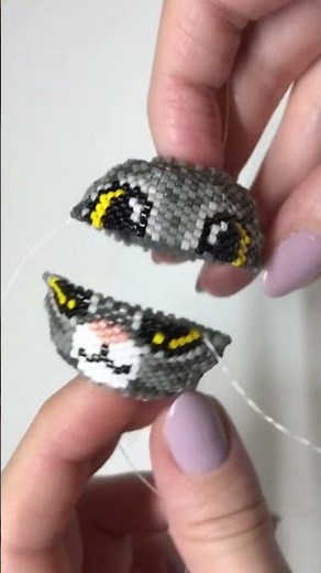Animals Beading Patterns 🐈 Beaded Cat Seed Bead Pattern