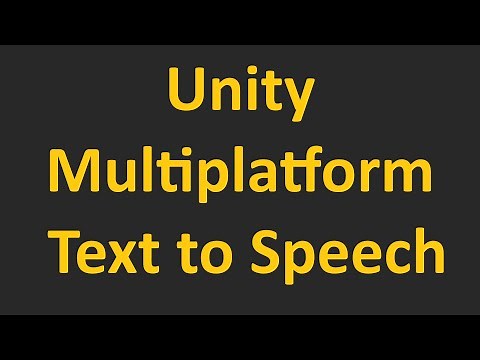 Offline Multiplatform Text To Speech for Unity