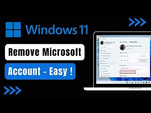 Windows 11 - How to Remove Microsoft Account !