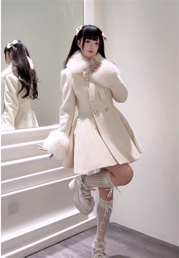 来週、定番コートにグレーが追加される予定♡✝️ 前の3色も毎日順次入荷・発送しております 🖤 🖤 🖤 ーーーーーーー #地雷系 #地雷系ファッション #量産型 #量産型コーデ #nogenki