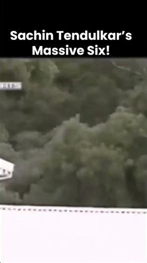 Sachin Tendulkar’s Massive Six! 🔥 Master Blaster Power Hitting Moment 🏏