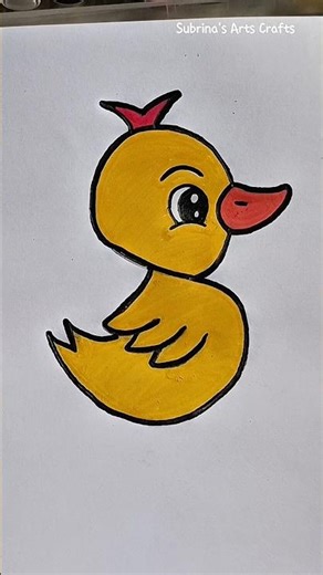Easy duck drawing #easyduckdrawing #stepbystepdrawing #viralshortvideo