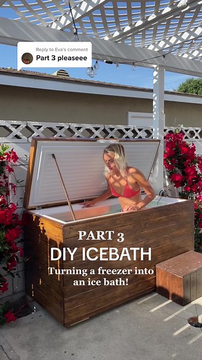 Replying to @Eva it’s finally here: PART 3 how we turned a freezer into an ice bath #coldplunge #diy