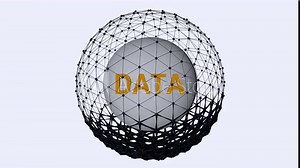 3D animation concept of data corruption and damage inside computer network after malicious attack. Information protection and ransomware lock. Isolated on white background. 4K seamless loop