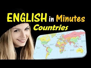 Learn ENGLISH World map: country names, continents, territories - easy English practice