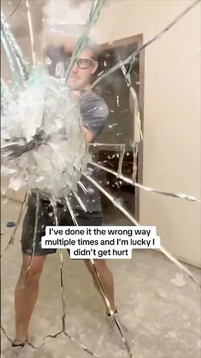 How to safely remove a large mirror! #DIY #tips #howto