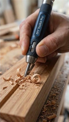 This Tiny Groove Tool Cuts Deep Hidden Channels Into Solid Wood Like It Already Knows The Exact Path