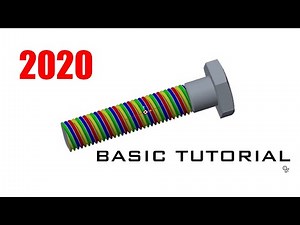 Basic Hexagonal Headed Bolt with Multistart Thread Design (Creo 3.0)