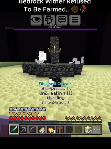 Wither Breaks Bedrock in Minecraft PE - Epic Fail!