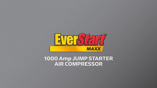 EverStart Maxx 1000 Peak Amp Jump Starter with 120 PSI Compressor, Pivoting LED Light, 3X USB Ports