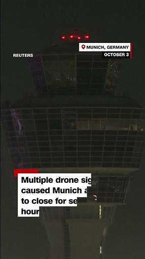 Drones force Munich airport to close