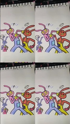 Jax eat popcorn | Evil Jax x Angry Jax✨ compilation #drawing #fanart #tadc