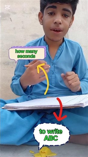 "🤯How many seconds did it take me to write ABC 🔤?🥶🥵"