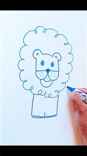 Easy tutorial: How to draw a lion #easydrawings #creativedrawings #drawings #howtodraw
