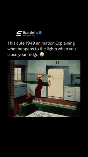 Explaining | This iconic fridge scene comes from the 1949 MGM cartoon The House of Tomorrow, directed by Tex Avery. The short is a parody of futuristic... | Instagram