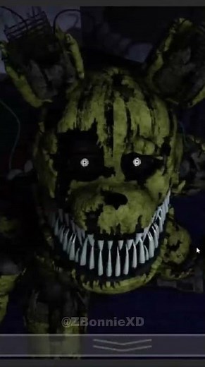 Nightmare Springtrap in FNaF 4 with Cameras