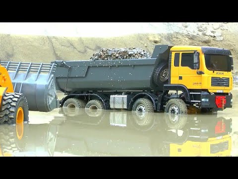 Heavy Tracked Dump Trucks Teamwork | Gravel Pit Operation
