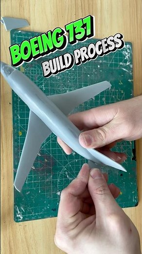 Boeing 737 build and paint process #scalemodelbuilding #scalemodel #aircraft