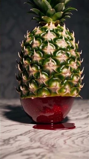 What if fruits could eat themselves? 😳 Reality is broken: pineapple eats apples! 😳‪@Funex-l3x‬ #fun