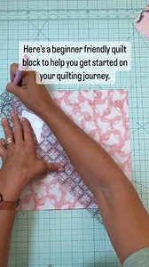 New to quilting? This hourglass block is the perfect place to start! It's super simple to make, even with four fabrics like I've used here (two light, two dark). We'll turn half-square triangles (HSTs) into quarter-square triangles to create a stunning 10" finished block. I started with 11" fabric squares for this one. Get ready to make HSTs all weekend! Video by The Little Green Bean. #quilting #quiltingfabric #hst #halfsquaretriangles #halfsquaretrianglequilt #hsts #sew #sewing #quilter #sewin