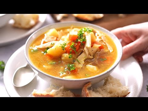 Chicken and Vegetable Soup with homemade chicken broth