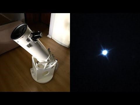 View of Bellatrix Star through my 8" Dobsonian Telescope!