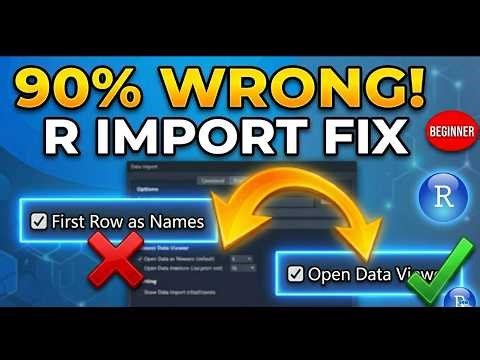 90% People Make This R Studio Mistake! Fix Data Import Errors FAST