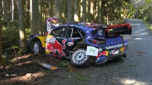 Ogier leads trio of Toyotas at the top while McErlean crashes out at WRC Rally Japan