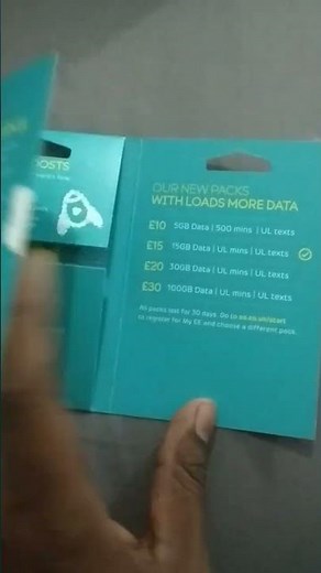 EE sim card of UK