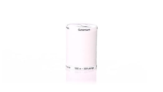 Gutermann Sew-All Thread, Polyester, White, 1000 m