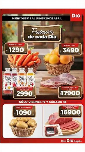 Supermercado DIA Ofertas 15/04 - 20/04