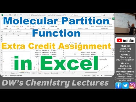 Molecular Partition Function in Excel Extra Credit Assignment 2026 4449 L4