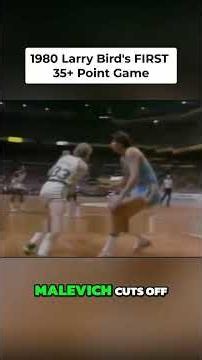 1980 Larry Bird's FIRST 35+ Point Game
