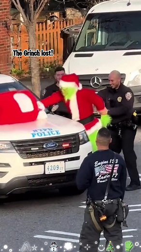 The Grinch Arrested by Police