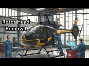 Removing the Main Rotor Head on an MD Helicopter (Aviation Maintenance)