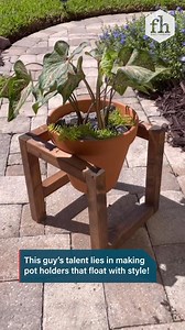 These are some unique floating pot holders! #diy #workshop #howto | Family Handyman