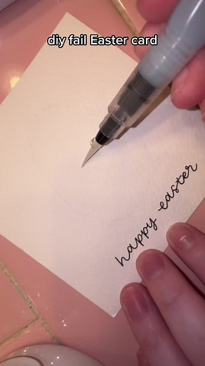 Diy fail easter card #diy #crafts #watercolors #diycsrd