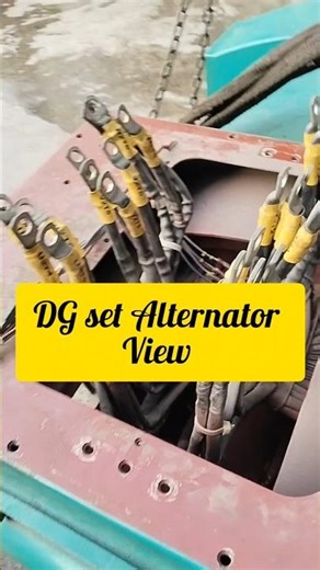 DG Set Alternator Inside View ⚡ | How It Generates Power? #Shorts