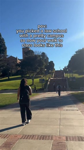 5.5K views · 50 reactions | nothing beats taking the scenic route to class at @ucla law #LawSchool #LawStudent #College #Student #UCLA #Law | UCLA School of Law | Facebook