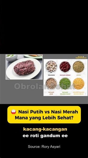 🍚 Salah besar! Nasi Putih vs Nasi Merah: Mana yang Lebih Sehat?