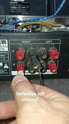 No sound amplifier left channel #electronics #amplifier #soundsystem #speaker